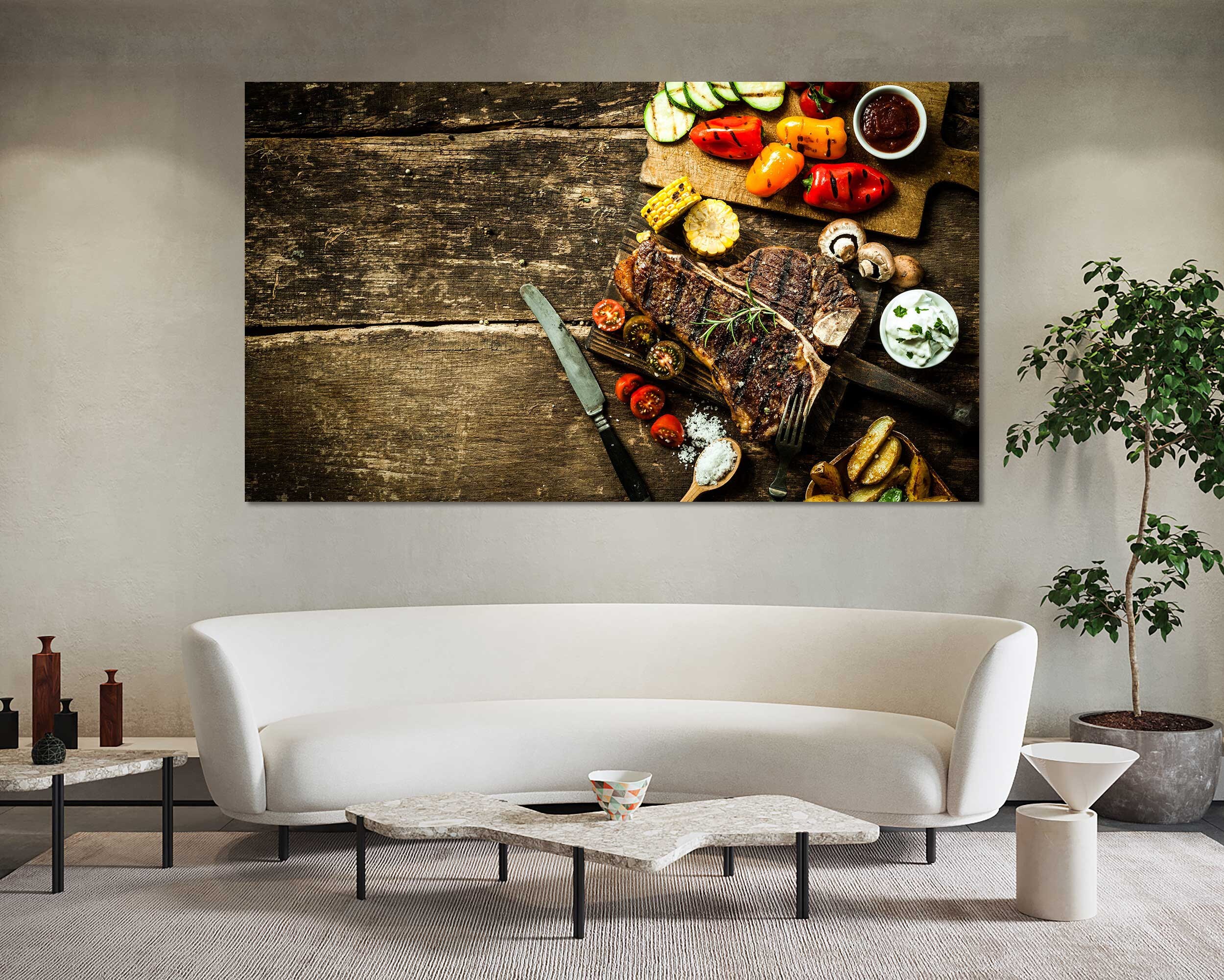 Kitchen Photo Art on Canvas Cooking Art Painting Decor Spice | Etsy