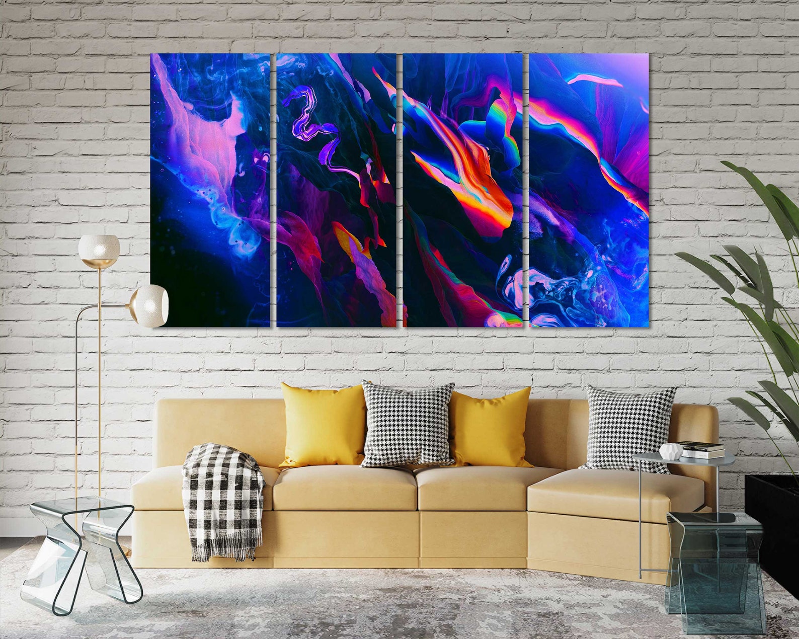 Elegant Abstract Decor for House Contemporary Abstract Etsy