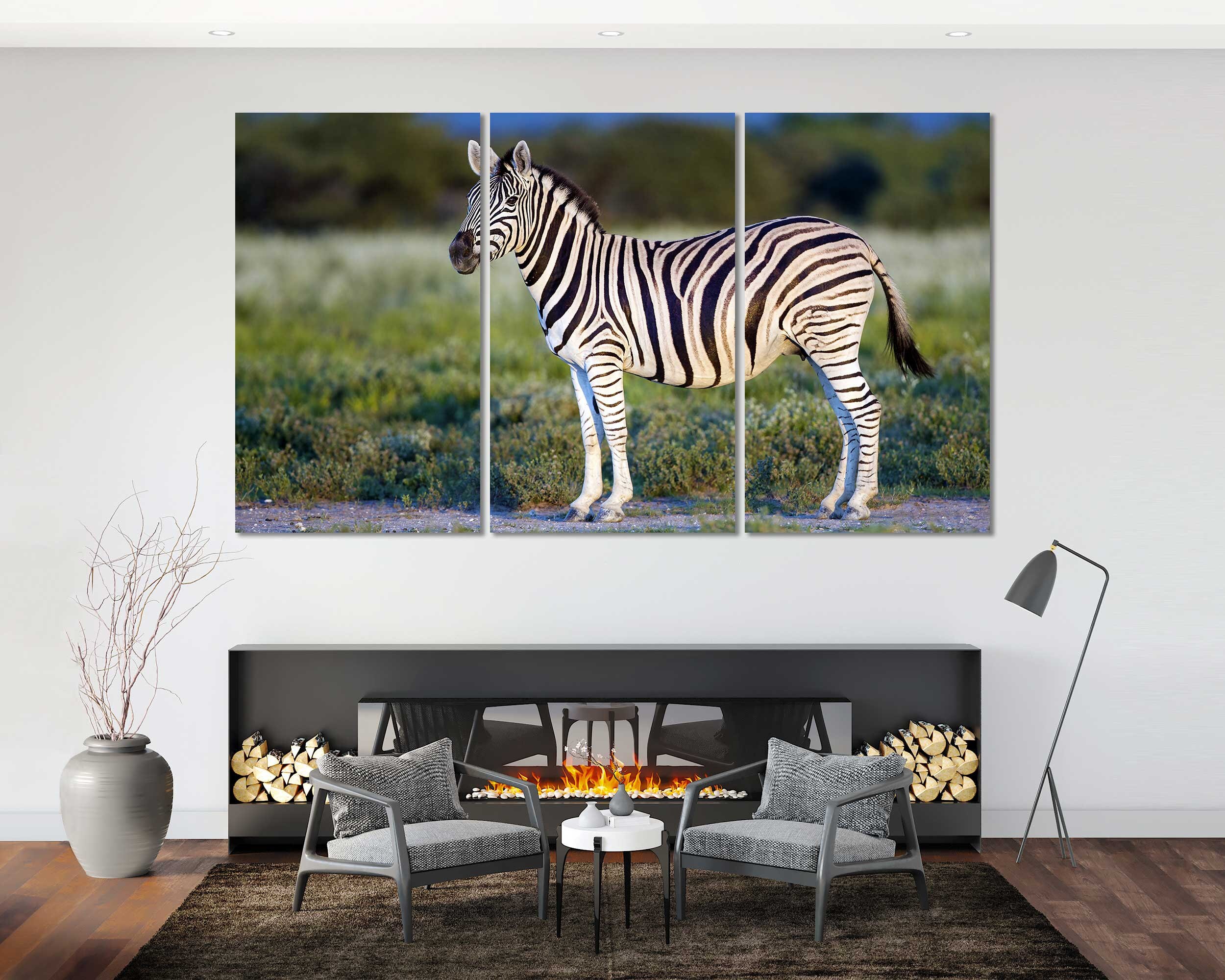 Wunderbare Zebra moderne Dekor für Zuhause Zebra Malerei | Etsy