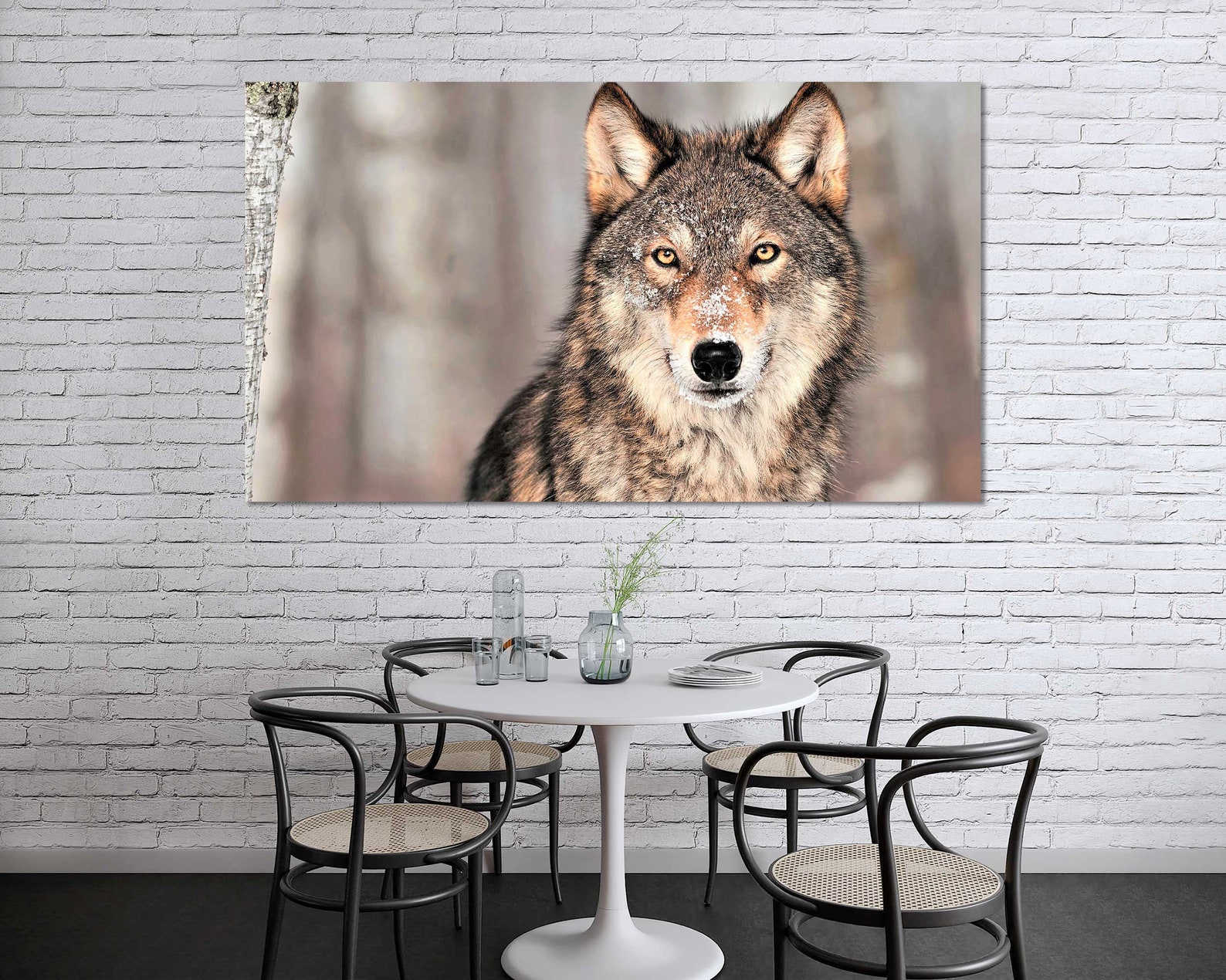 Grauer Wolf Großes Dekor Wolf Tier Druck Wanddekoration Wolf - Etsy.de