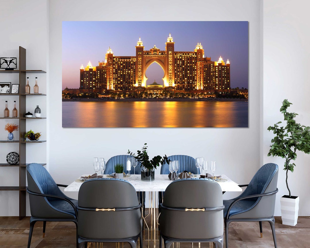 Architecture of Dubai City Art on Canvas Dubai Building Painting Art