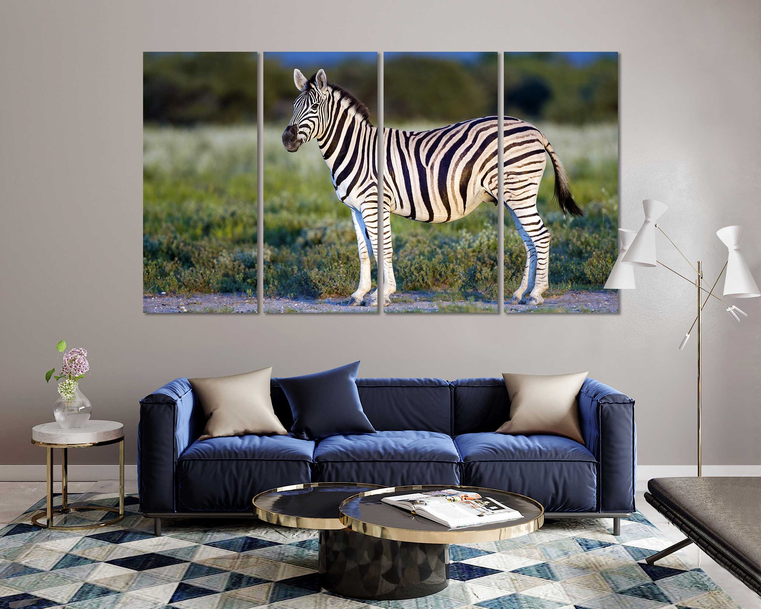 Wunderbare Zebra moderne Dekor für Zuhause Zebra Malerei | Etsy