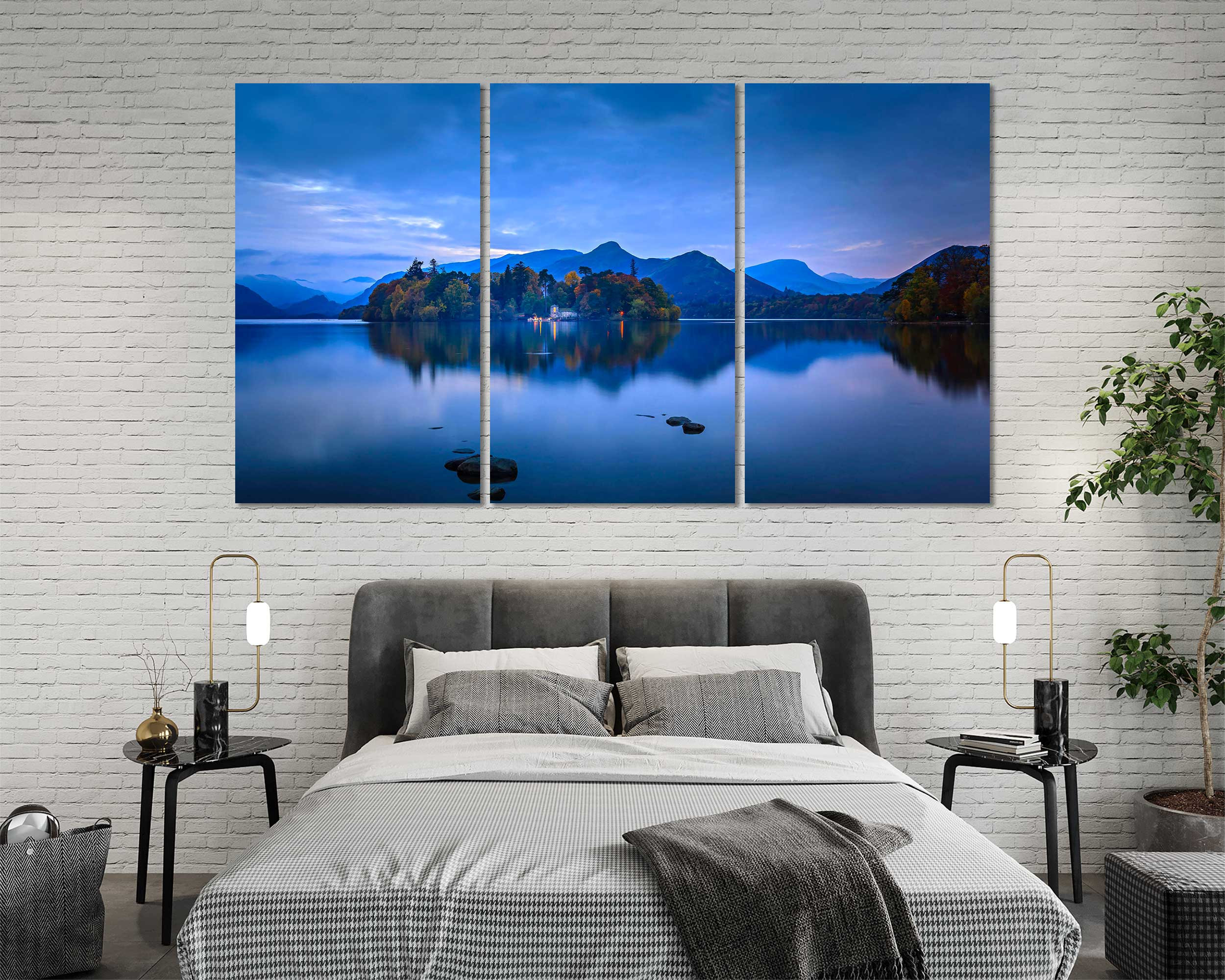 Lake District National Park Modern Large Wall Decor National Etsy