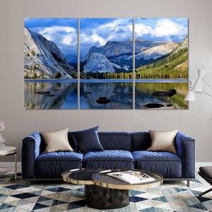 Druck Leinwand Sets von Yosemite National Park, Yosemite National Park Stilvolle Wohnkultur, Landschaftsmalerei Kunst, USA National Park