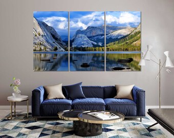 Framed Yosemite National Park Canvas Print Set, Landscape Wall Art