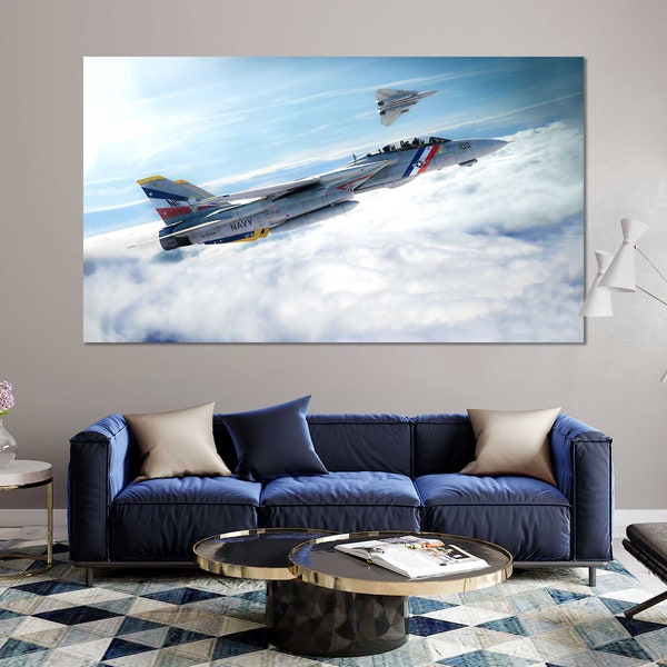 Military Jet Photo on Canvas, Military Aviation Printing Canvas Sets, Fighters Original Decor For House, Airplanes Painting Decor, Plane Art
