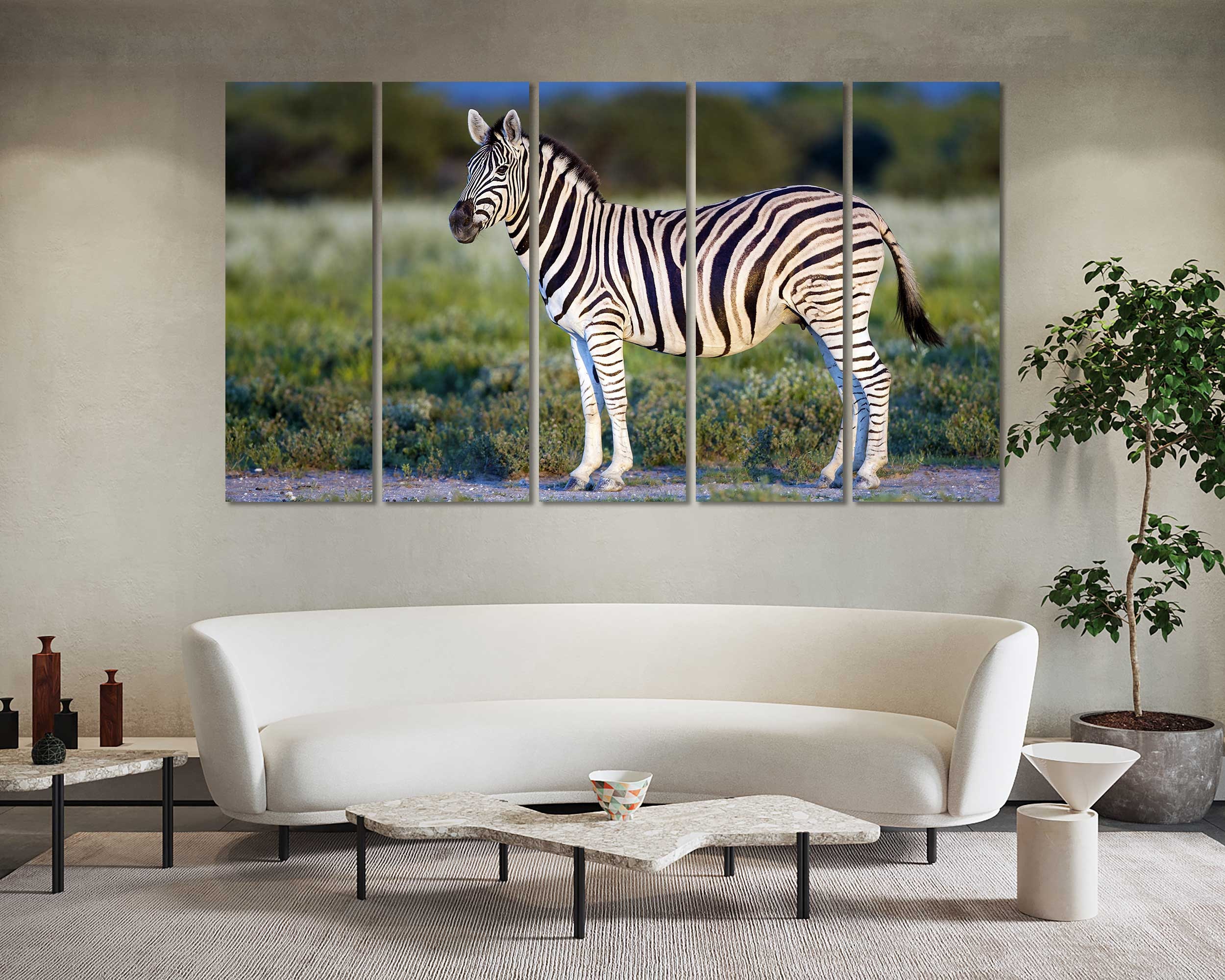 Wonderful Zebra Modern Decor for Home Zebra Painting Art on Etsy
