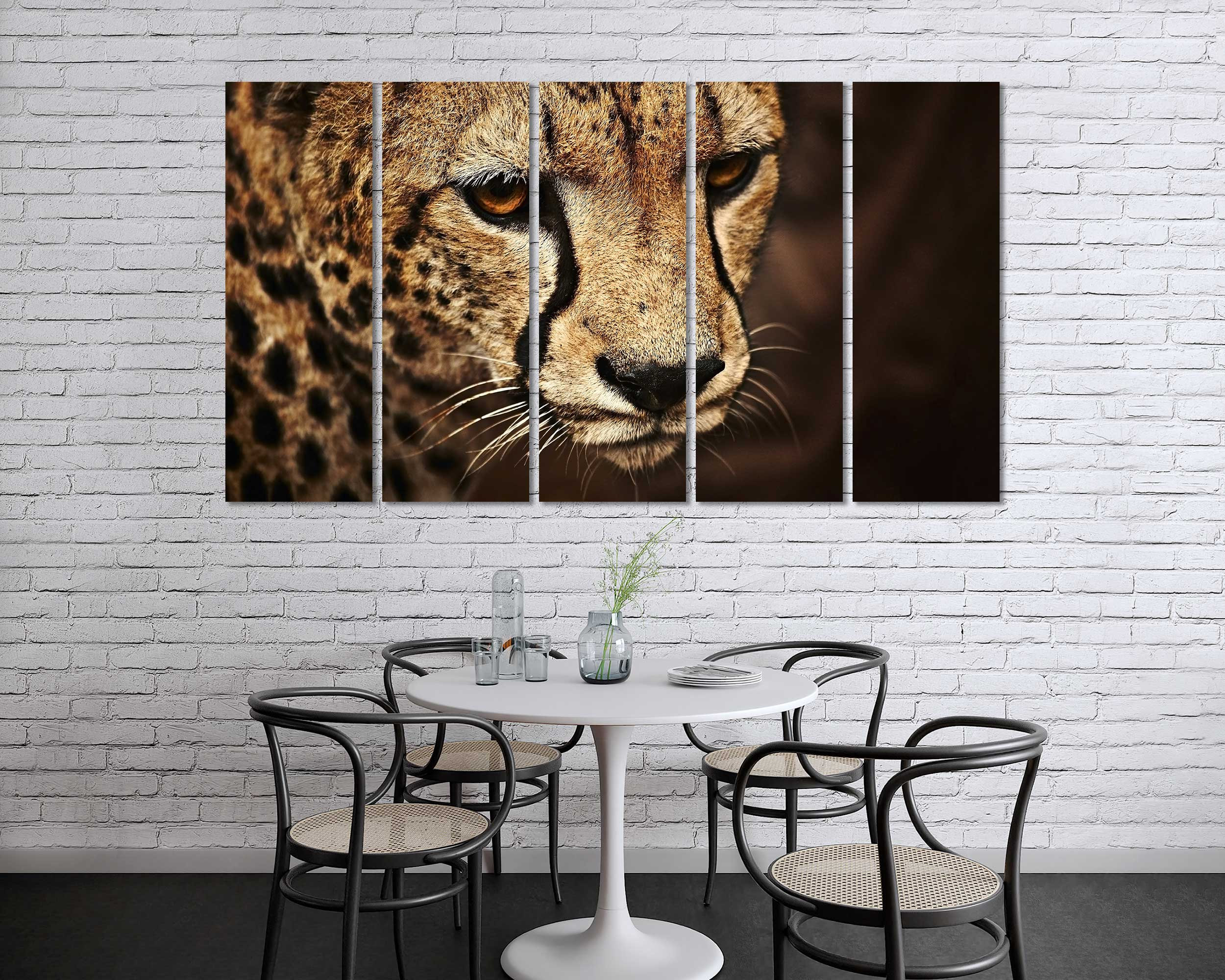 Deko mit Gepard auf Leinwand Wild Cat Print Canvas Sets | Etsy