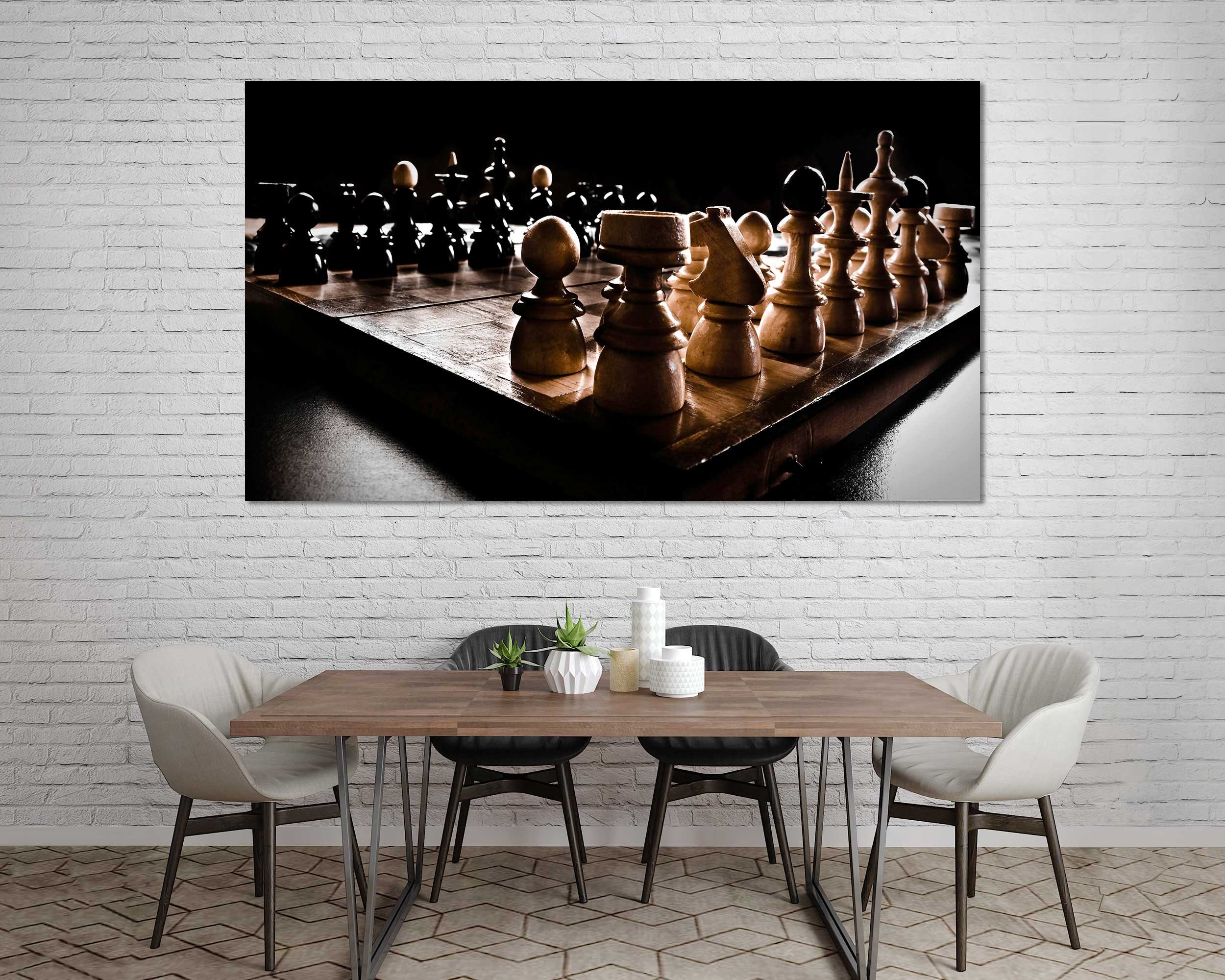 Chess Gift Karpov Vs Unzicker 1974 Chess Game Print 