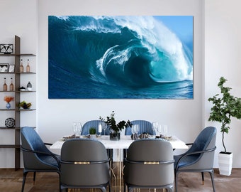 Big Wave Photography Print – Coastal Ocean Wall Art