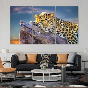 Leopard Wildlife Photography Print – Big Cat Wall Art | Safari Animal Poster, Endangered Species Nature Decor, Jungle Artwork