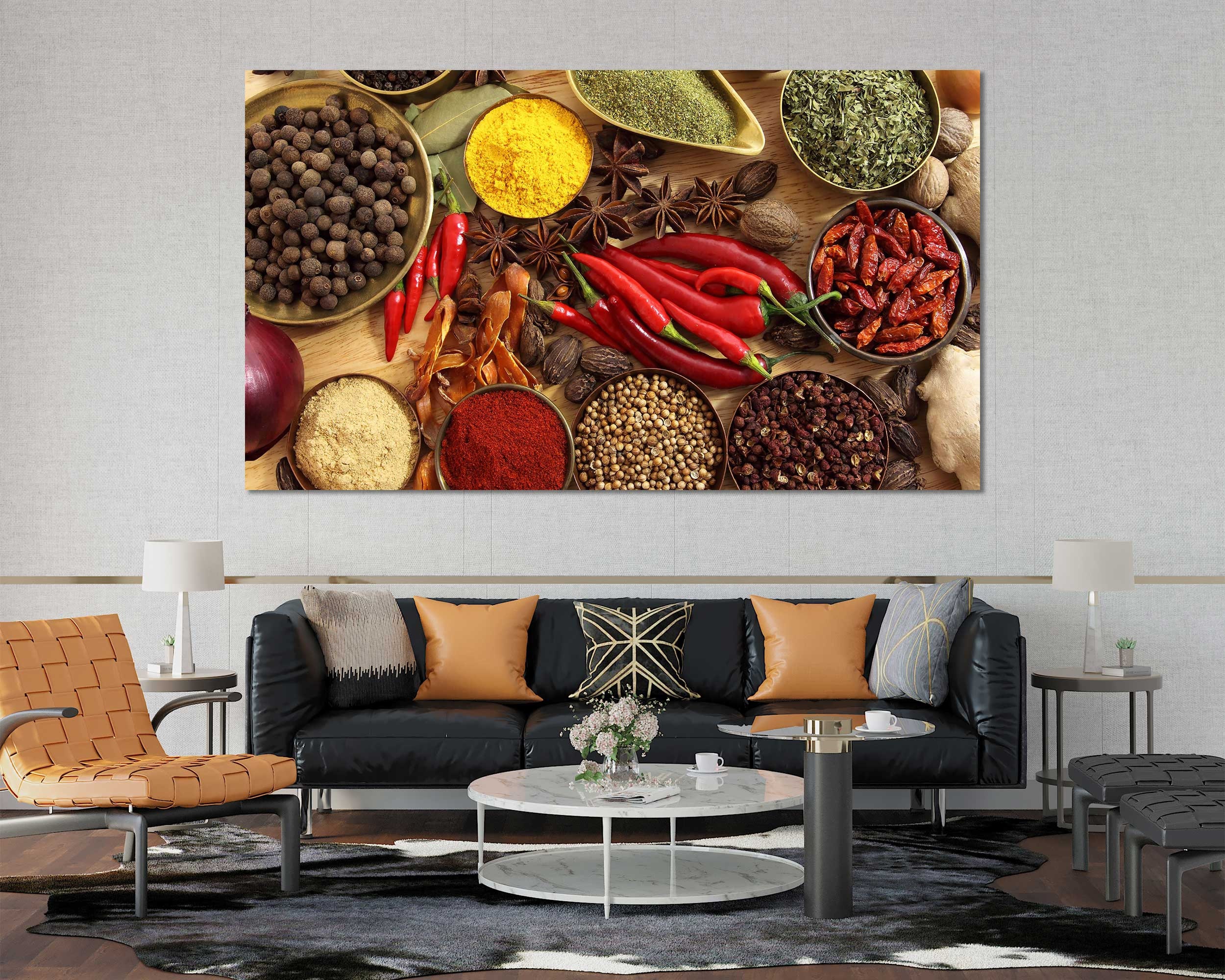 Spicy Spices Large Decor Home Cooking Ingredients Modern Etsy UK