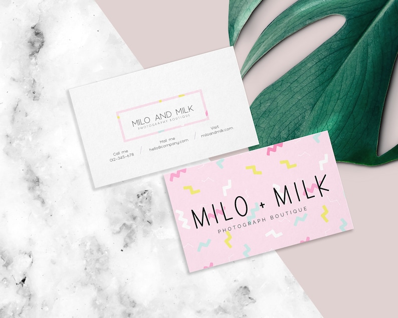 Modern Boho Branding Pink Geometric Abstract Etsy Branding Kit Etsy Shop Banner Design Etsy Logo Geometric Branding Etsy Shop Template