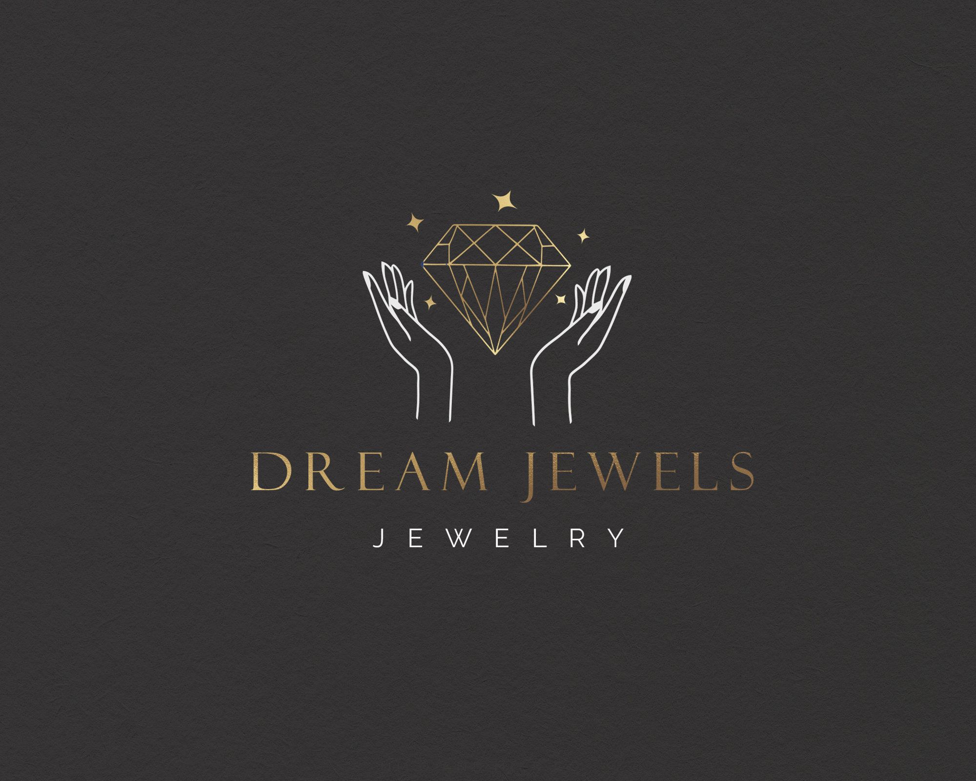 Diamond Jewelry Logo Jewelry Shop Logo Gem and Crystal Hand Etsy Canada