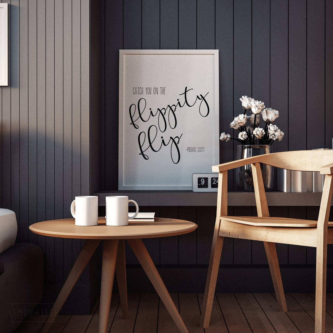 The OFFICE TV SHOW Wall Decor Catch You on the Flippity Flip Etsy