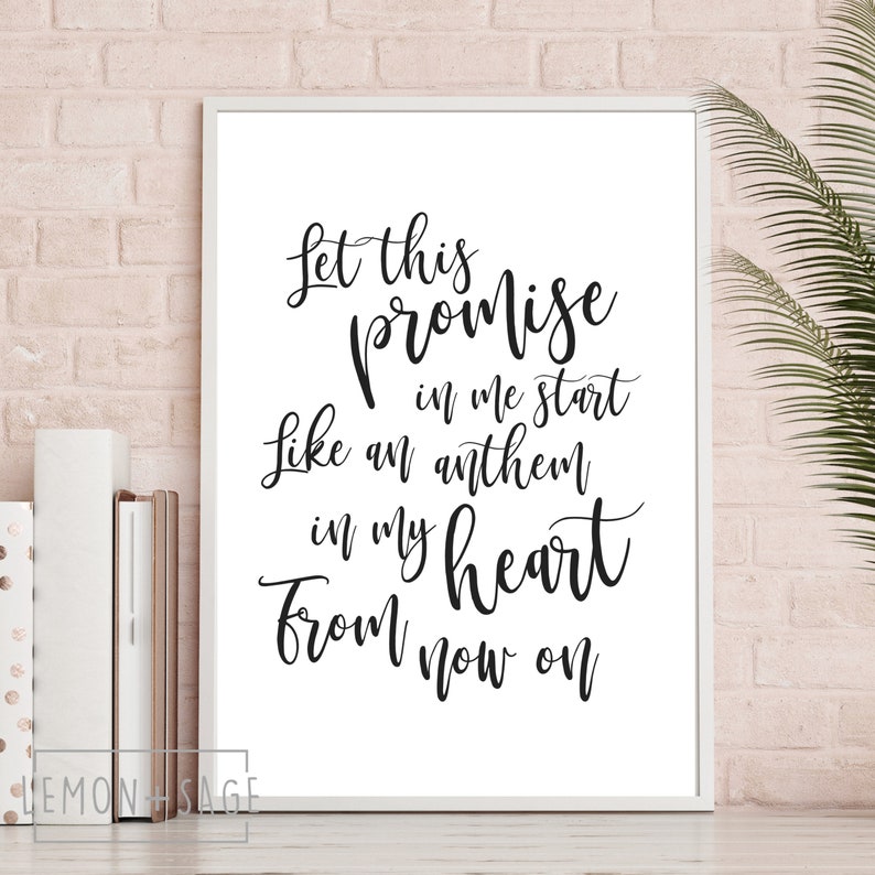 The Greatest Showman Song Lyrics Print From Now on Printable - Etsy