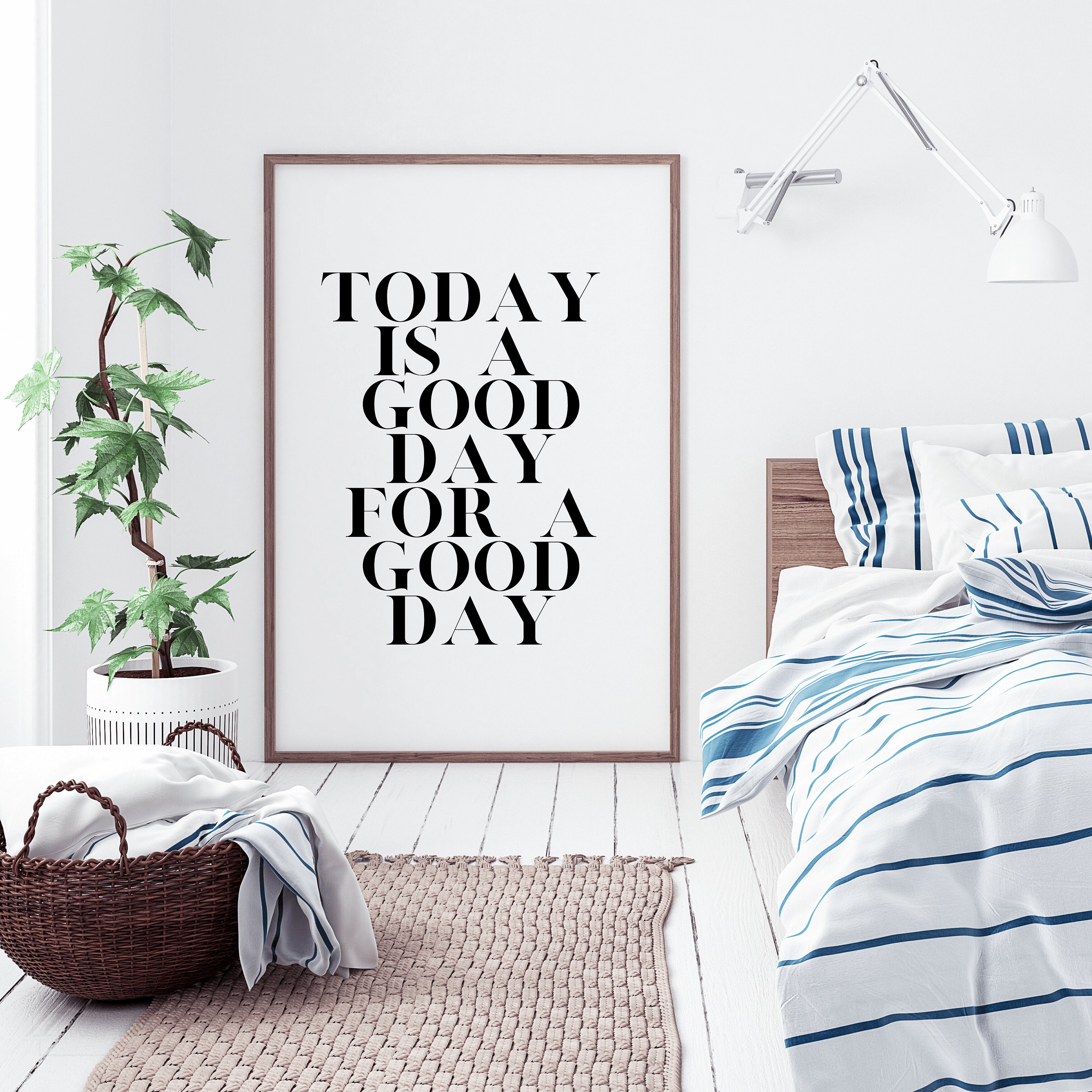 Modern Wall Art Today is a Good Day Sign Wall Decor Etsy