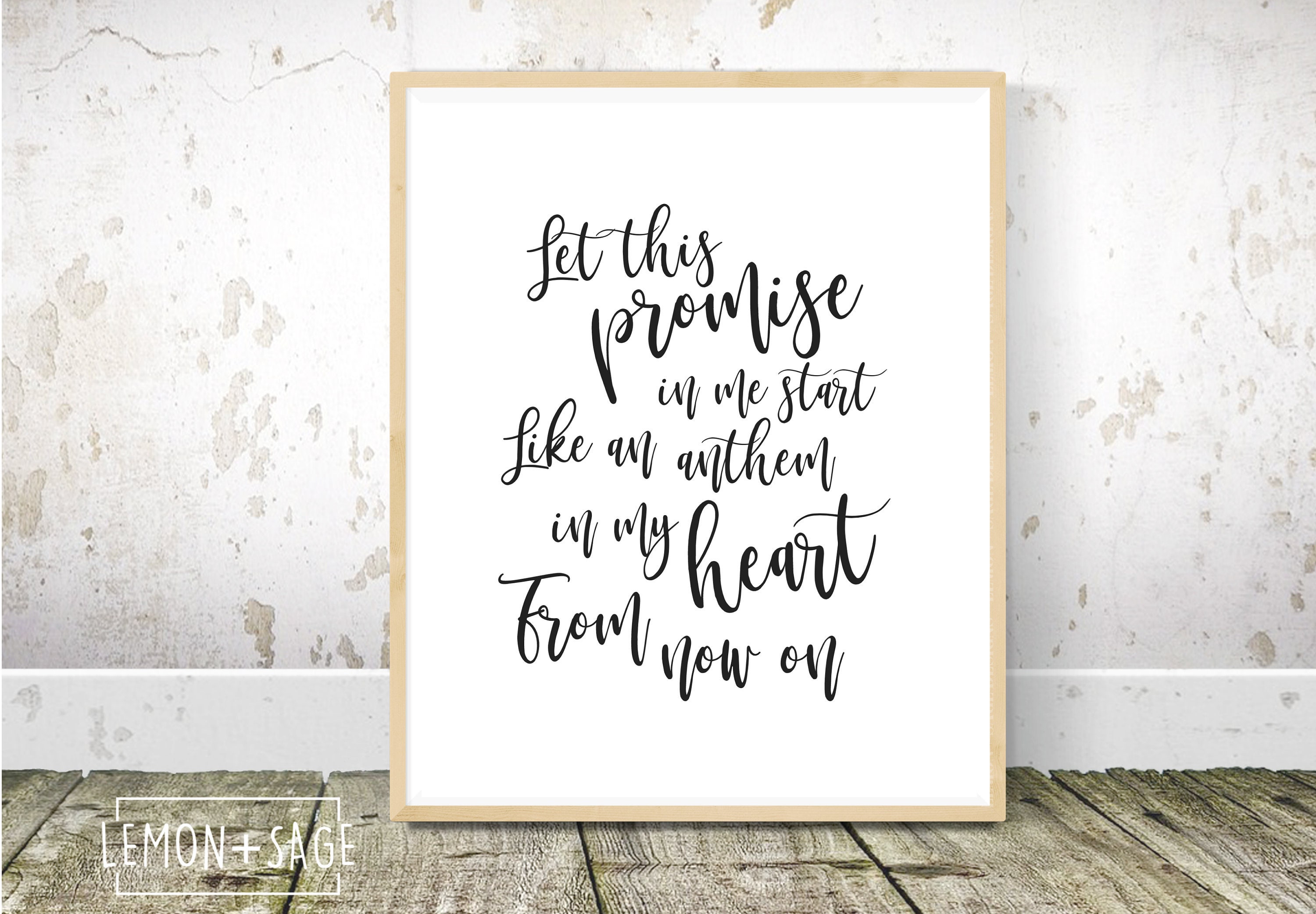 The Greatest Showman Song Lyrics Print From Now On Printable Etsy