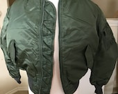 USAF MA-1 Green Vintage Flight Jacket by Greenbrier Mnfg New Made
