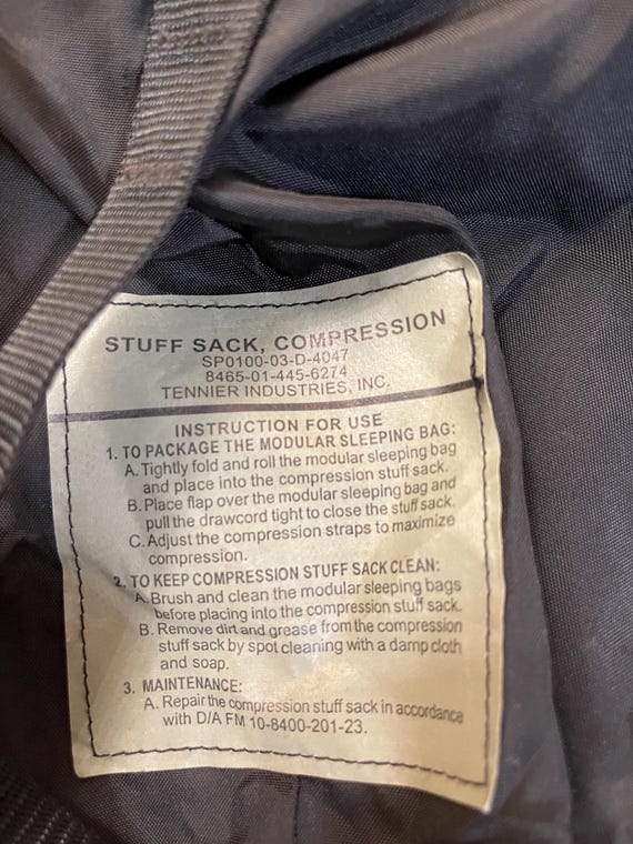 USGI Large Compression Stuff Sack for Modular Sle… - image 4