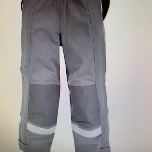 Genuine German grey pants heat resistant aramid bib and braces overall