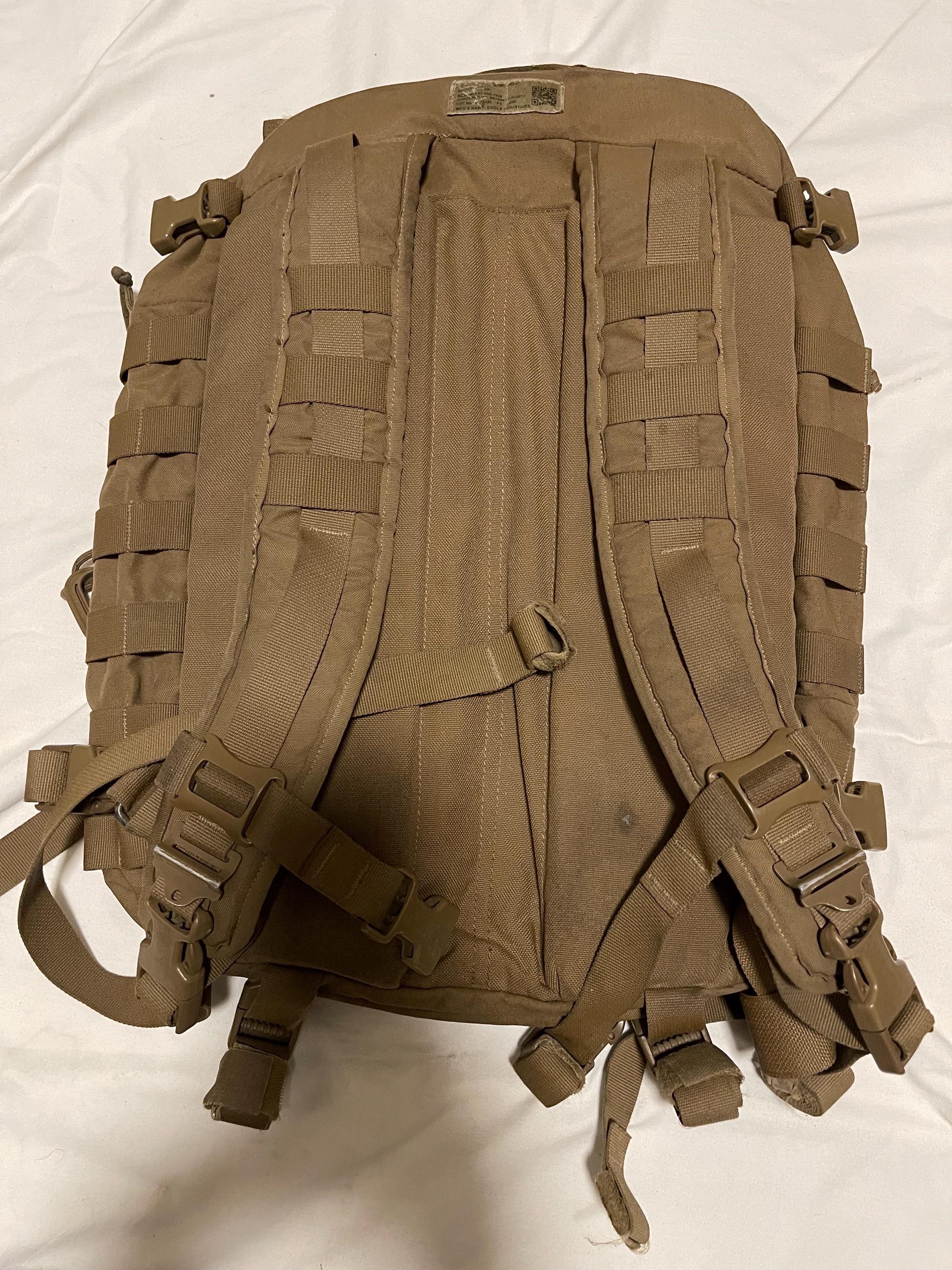 Genuine USMC Filbe Assault Pack US GI 3 Day System Coyote Bugout