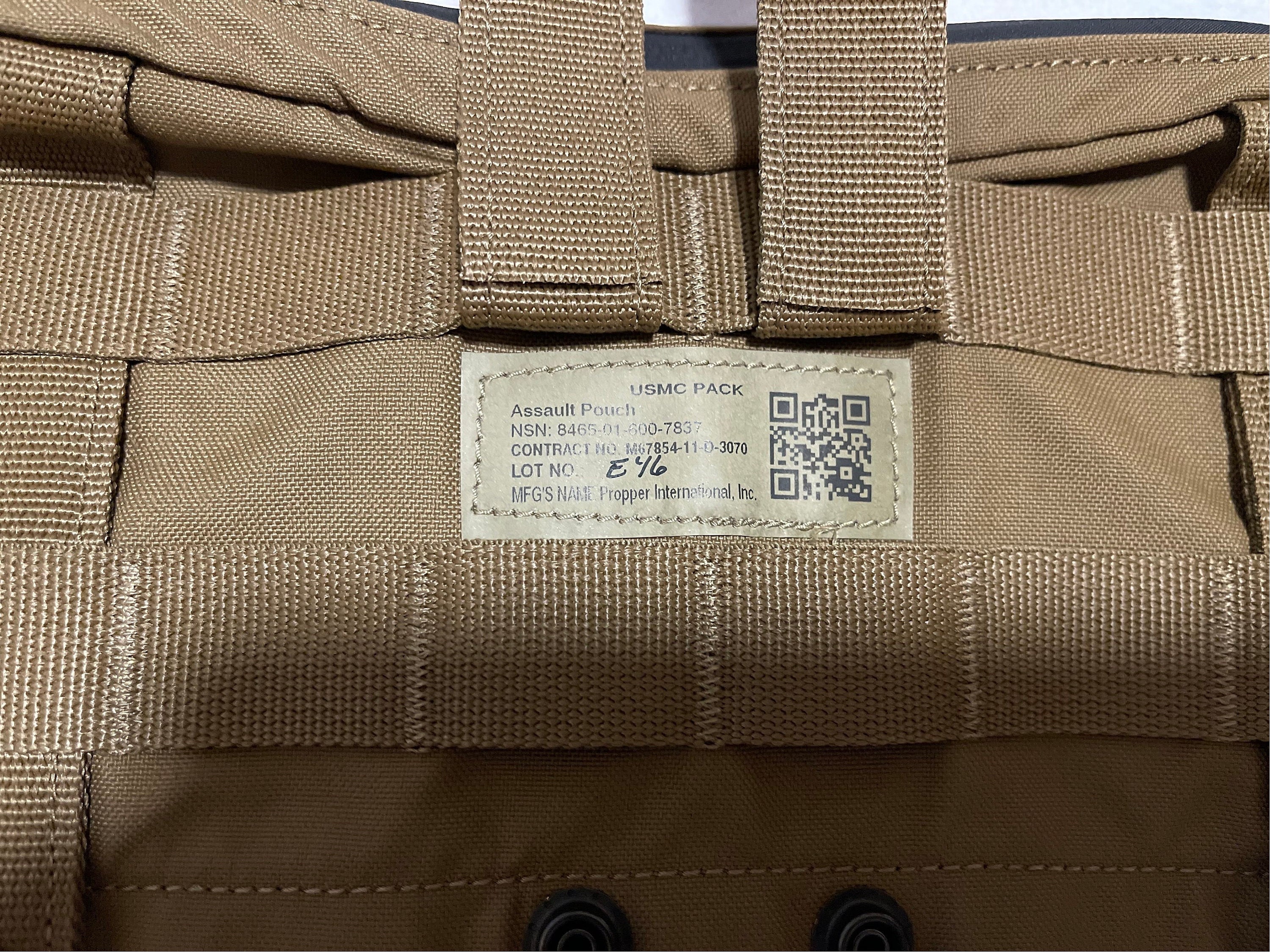 新品 Eagle/Propper Ind. USMC フィルベ アサルト ポーチ