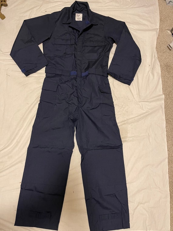 US military coveralls fire retardant type 1/ blue 100… - Gem