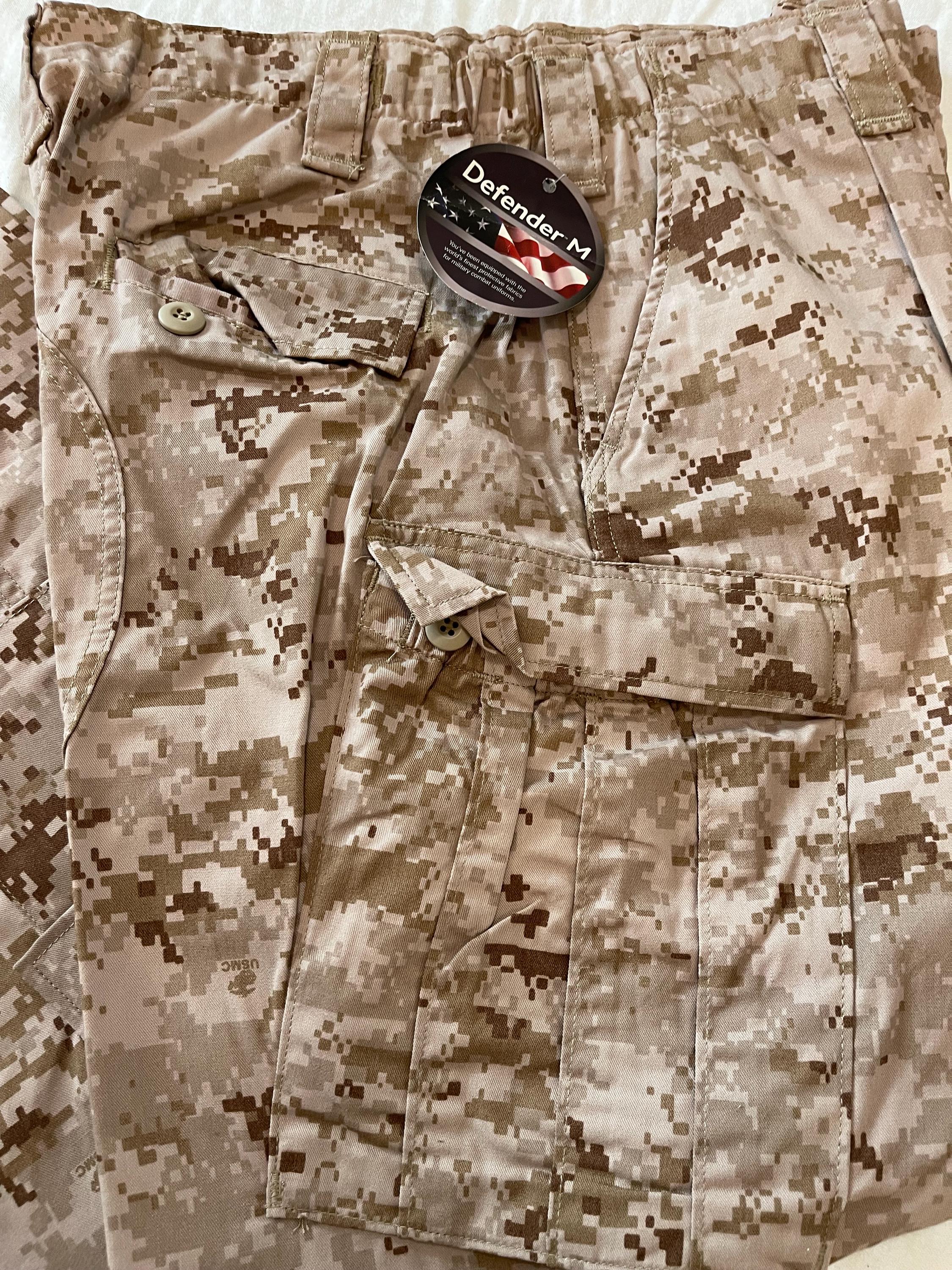 USMC FROG Combat Uniform Ensemble Pants Trouser Desert MARPAT