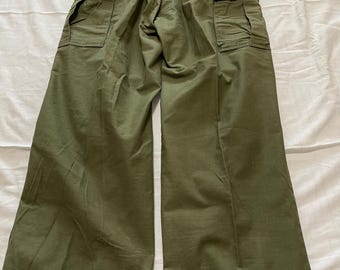 Men's Vintage 1940's US Army WW2 Green Wool Field Pants