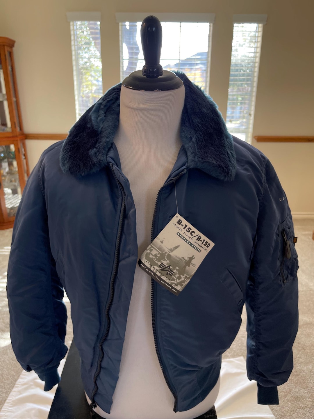 USA製 90's ALPHA type B-15D flight jacket 90s ALPHA INDUSTRIES B-15D flight jacket Alpha 90s jacket