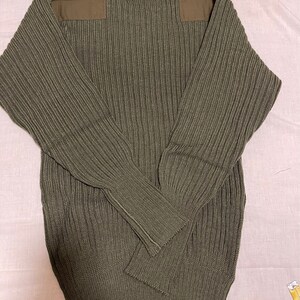 Genuine Sweater British Army pullover Commando Green Olive Wool Men Jumper