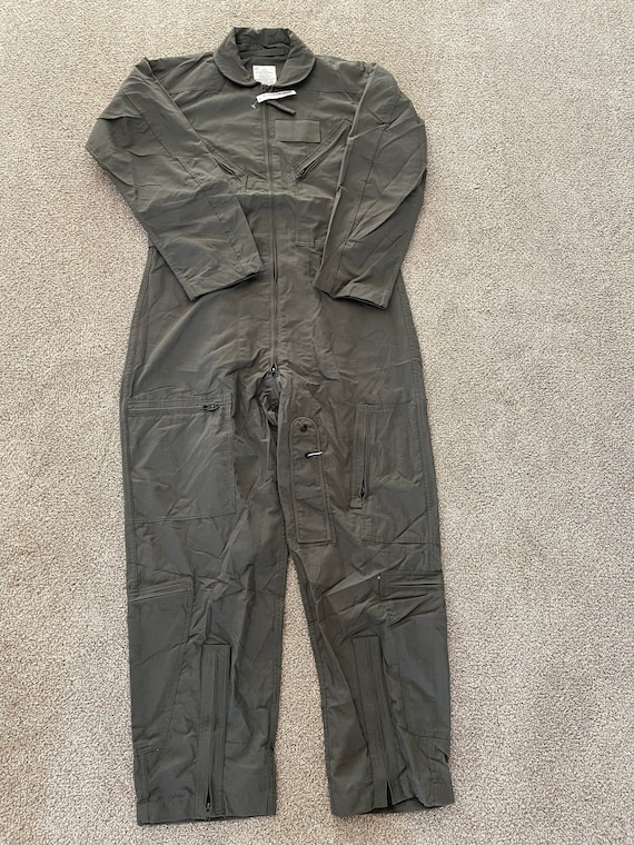 US Military Flyers Coveralls CWU 27P Nomex Fire Resistant Sage