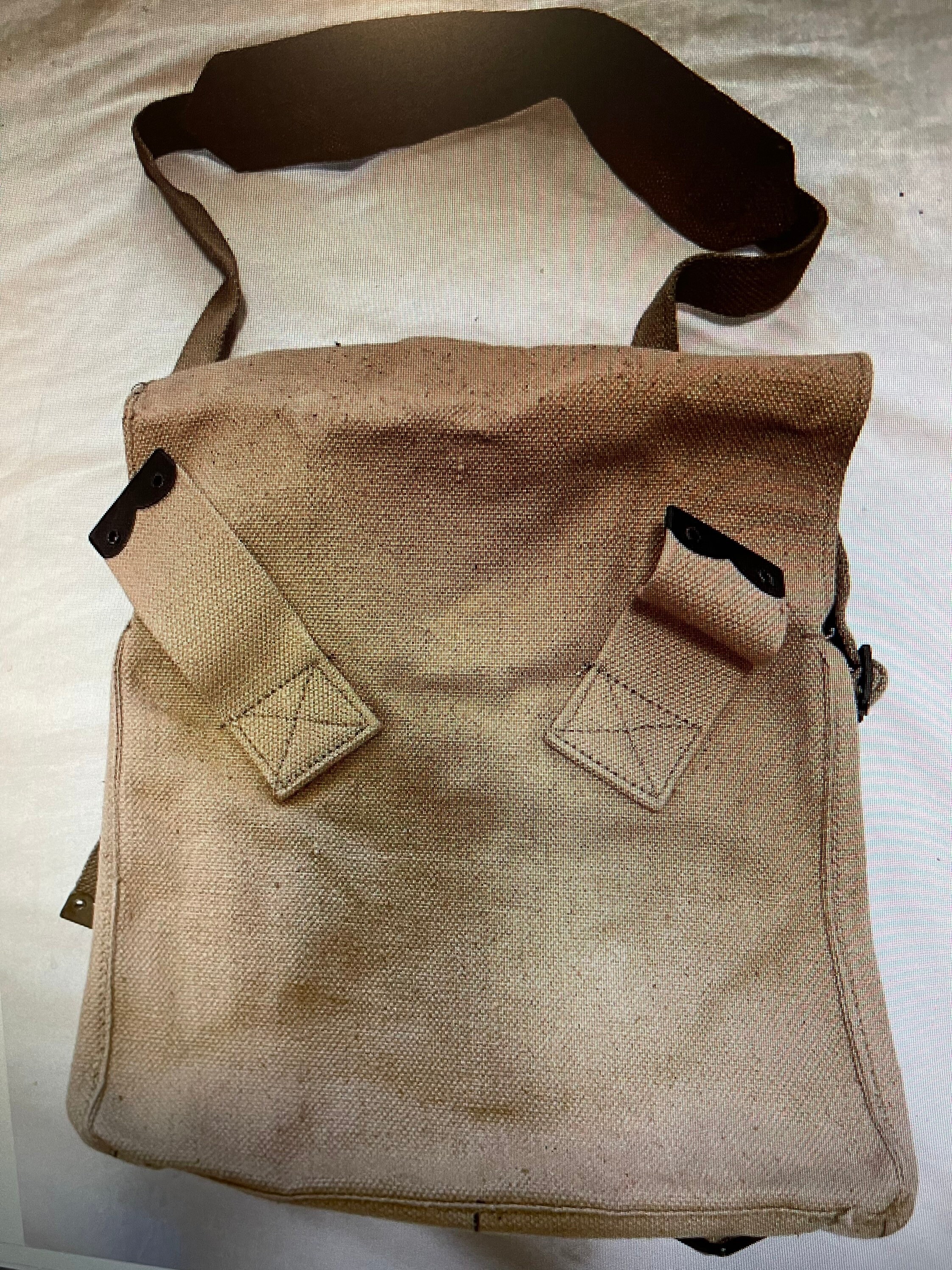 40s Vintage British Army 37 Pattern Small Webbing Pack