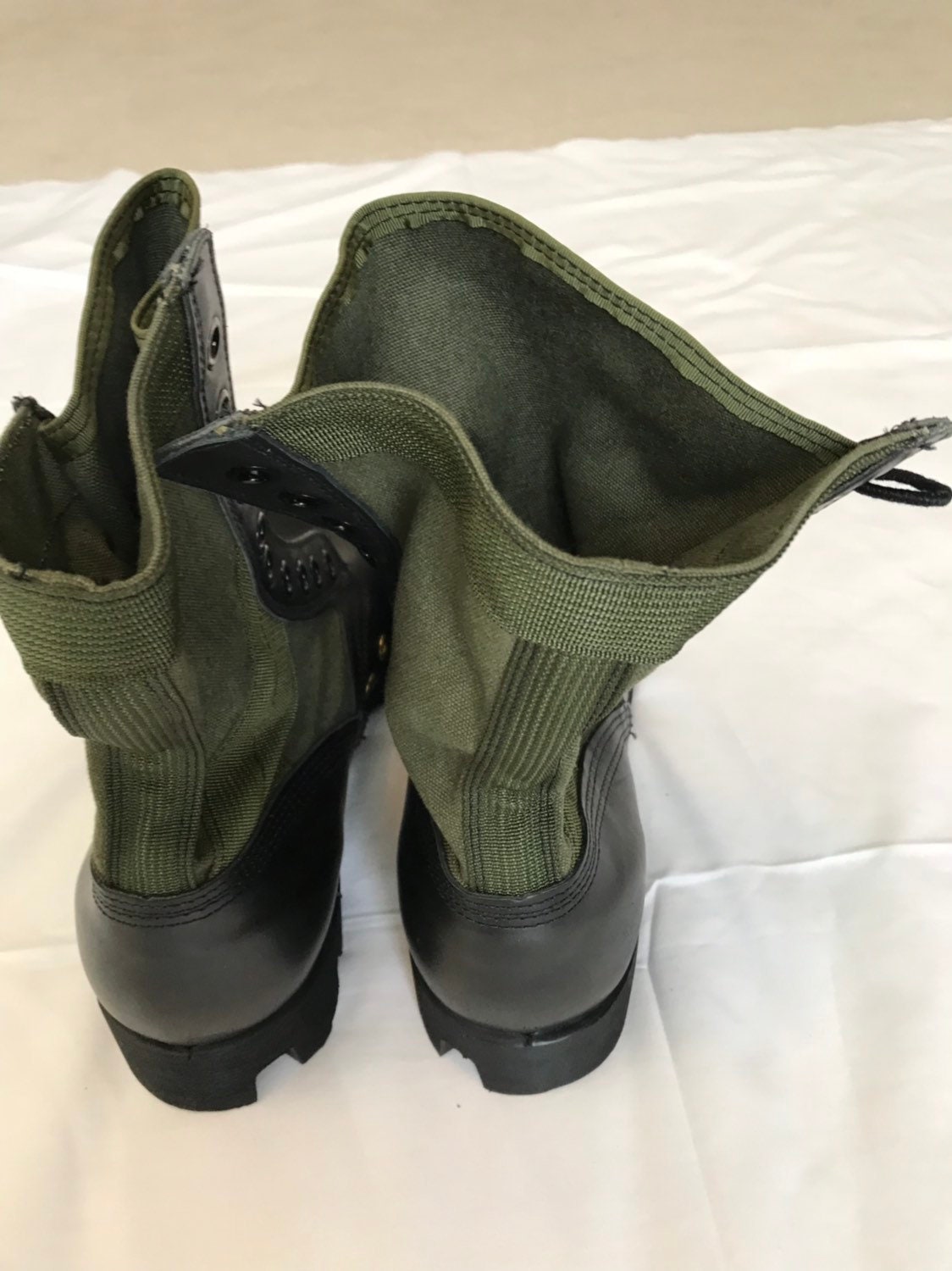 VIETNAM SPIKE PROTECT BOOTS GREEN 13N IH00283 Vietnam vintage Spike Protective Jungle Boots US GI New  main image 3