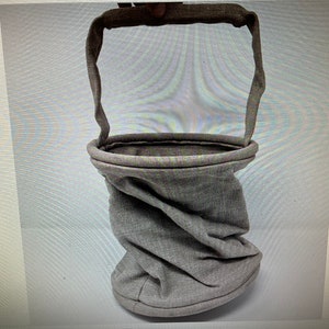 Genuine Vintage French military Canvas water bucket dated 1951 to 1961