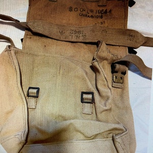 Original Vintage WWII British Engineer Bag - Used in the