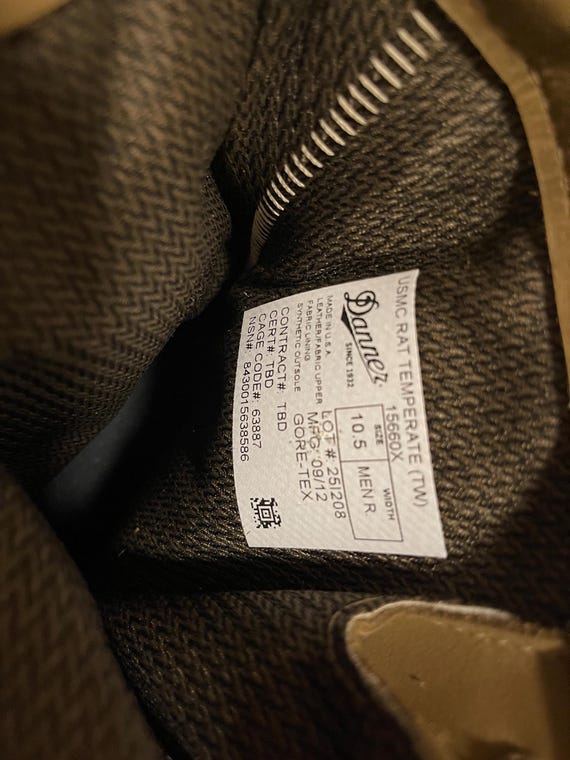 Genuine US Danner® 15660X USMC RAT Temperate Military Boots