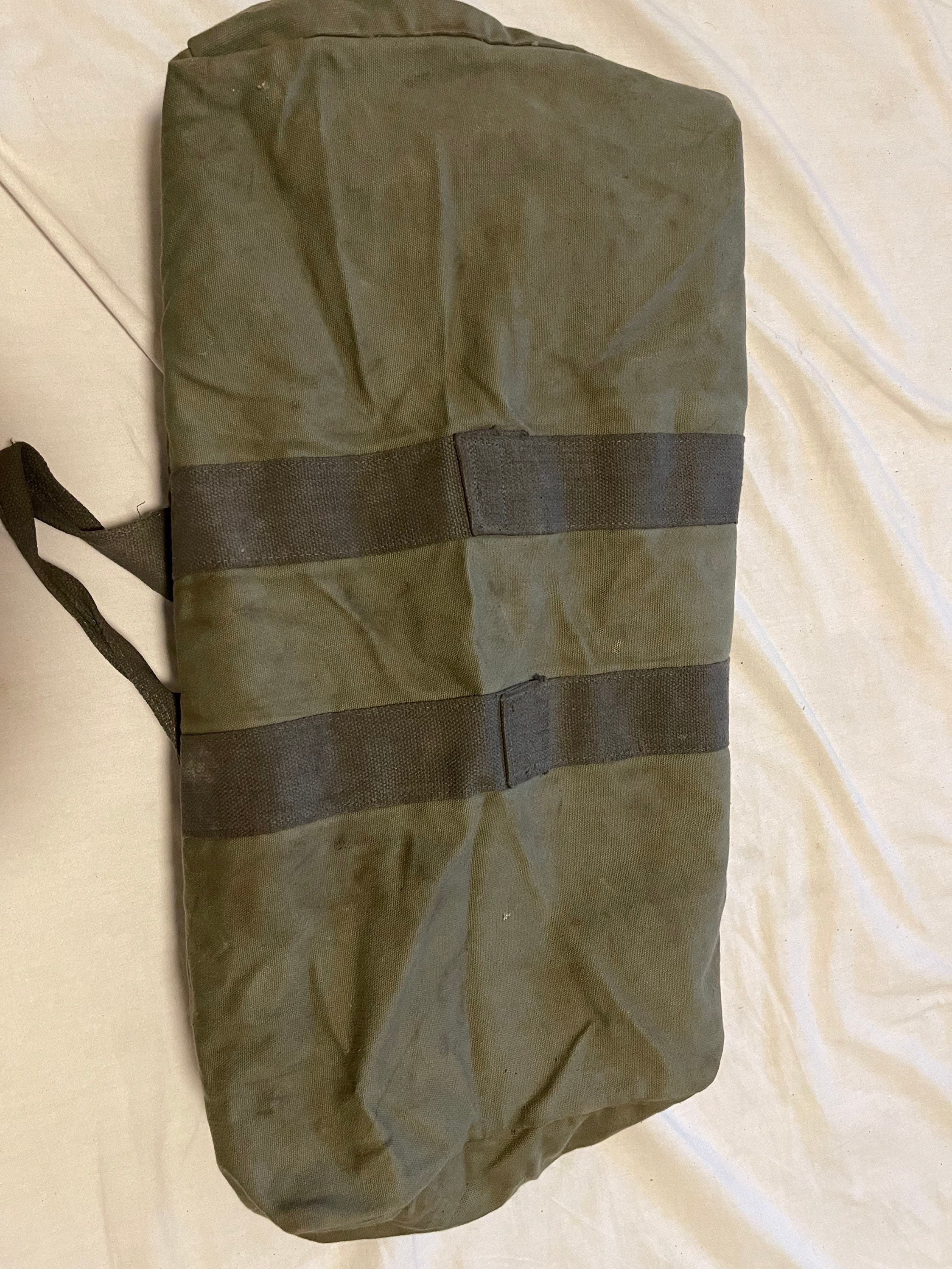 Genuine US Military Air Force Vintage Flyers Canvas Parachute