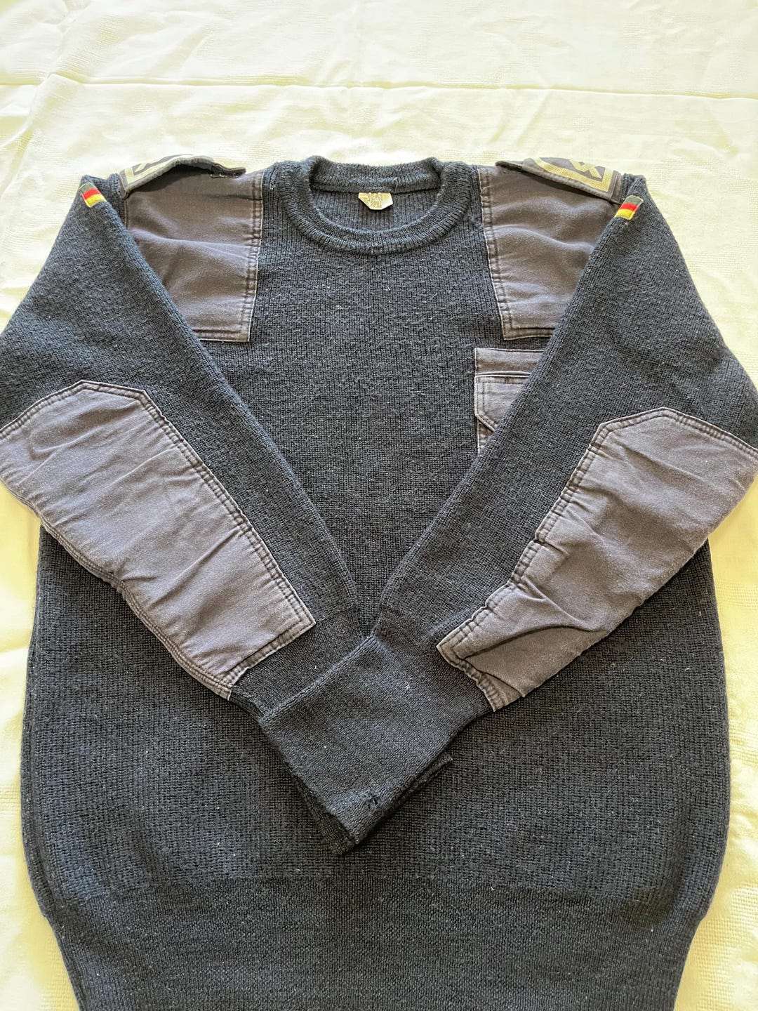 Pullover In Stile Tedesco Pullover Commando Jumper Navy Blue New - Foto 2