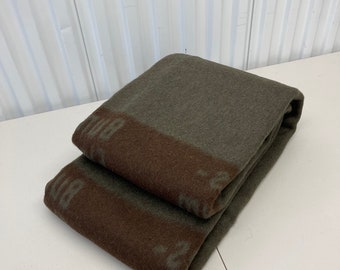 Genuine Vintage West German Army “Bundes- Eugenio” 100% Pure Wool Blanket New Mint.