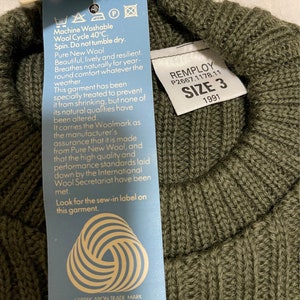 Genuine British Army Vintage 100% Wool Commando Sweater Olive Green ...