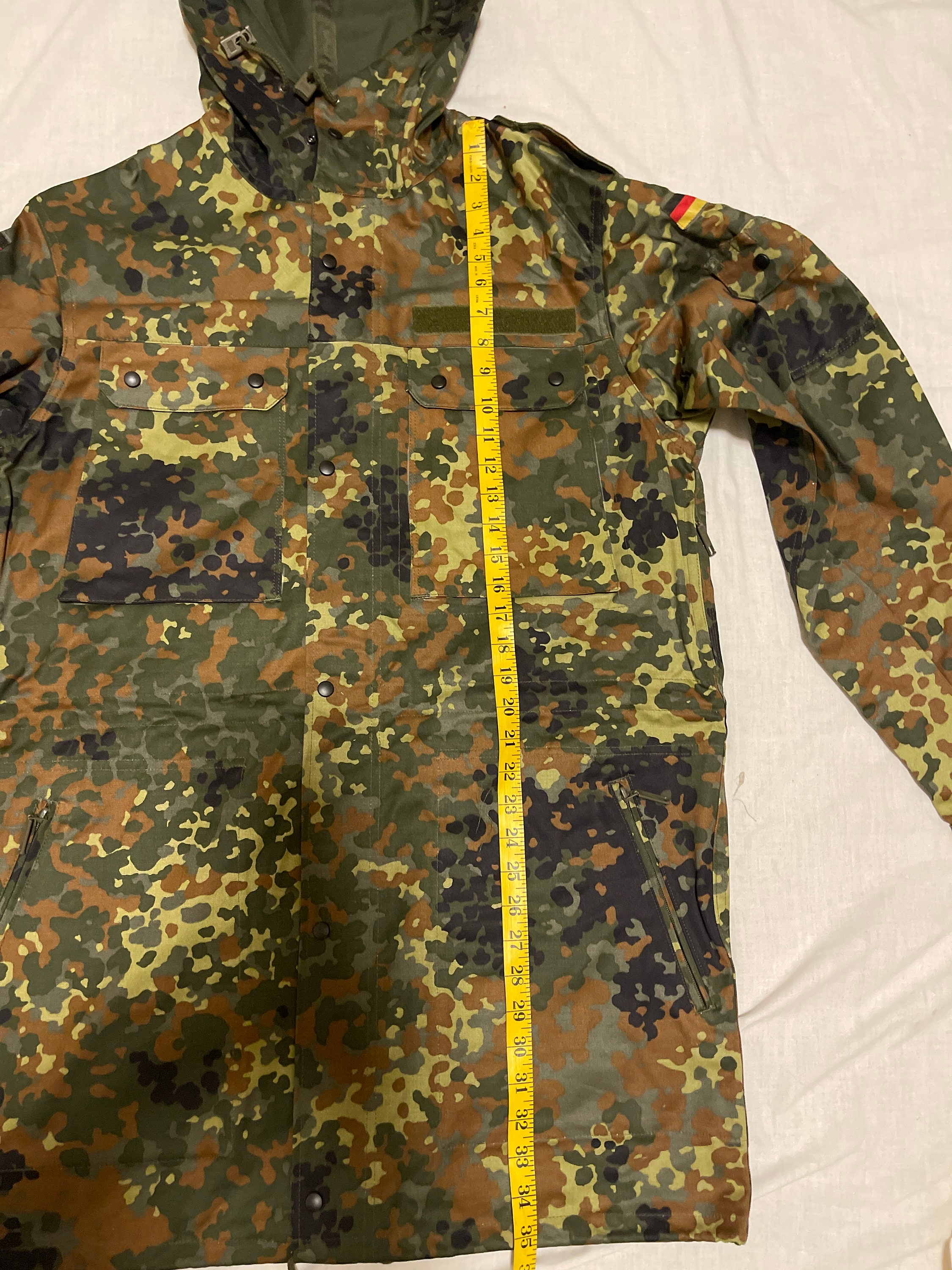 本物のヴィンテージドイツ軍フレックトラン パーカー ドイツ連邦軍迷彩