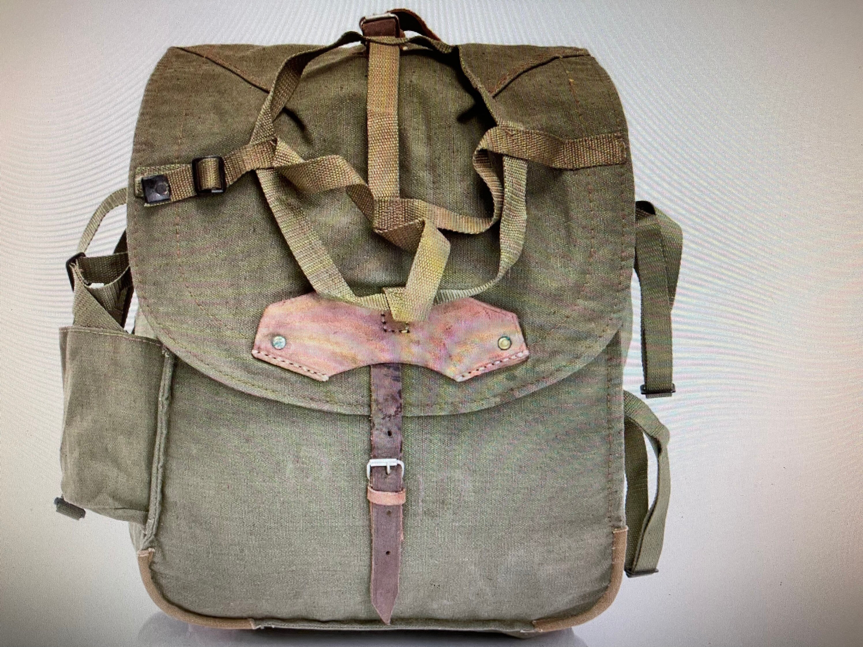 Genuine Vintage Romanian Army Rucksack Backpack Military