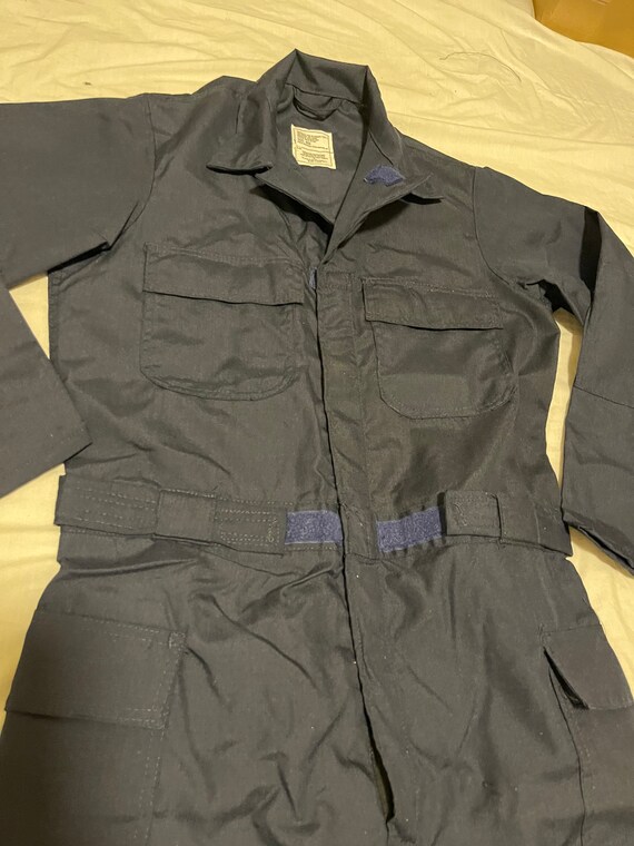 US military coveralls fire retardant type 1/ blue 100… - Gem