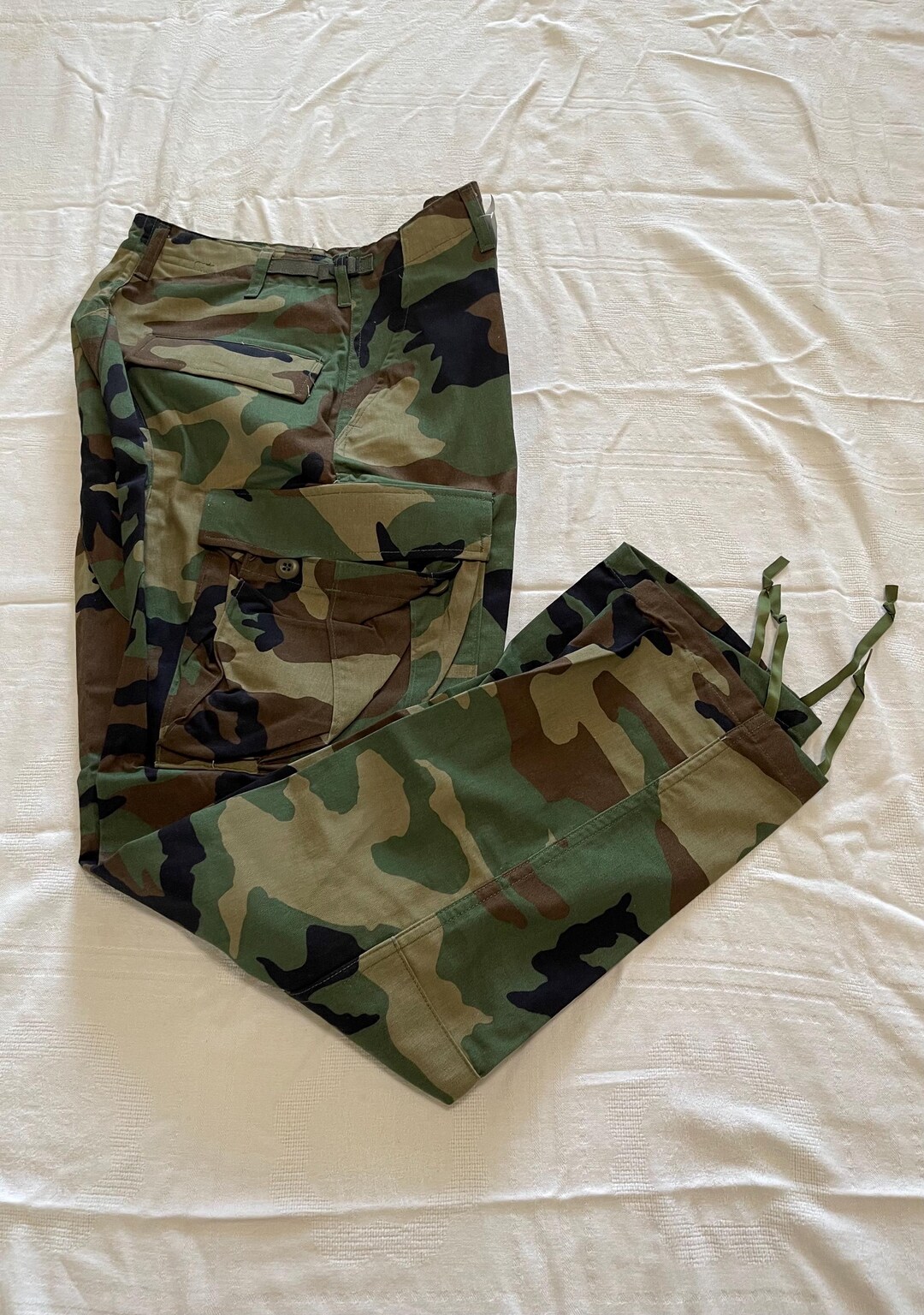 Genuine US Military Woodland Camouflage Nylon/cotton 50/50 Nyco