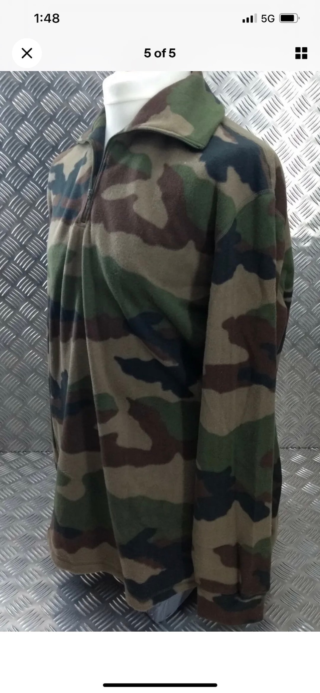 Authentic French Foreign Legion Army Soft Polar Fleece Shirt