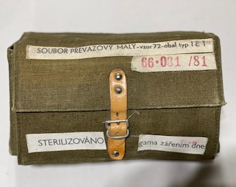 Genuine Czech military vintage medical surgical 27 pcs.kit rare collectible in mint condition dated between 1979 and 1982.