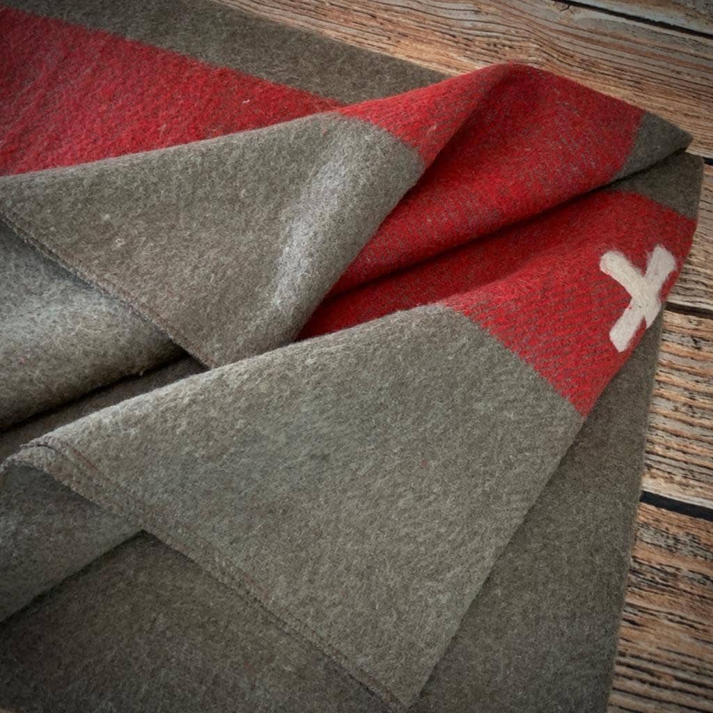Genuine Swiss Army Vintage Pure Wool Blanket Etsy