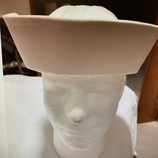 Genuine US GI Military Vintage Navy white Sailors hat cotton Dixie cup GOB